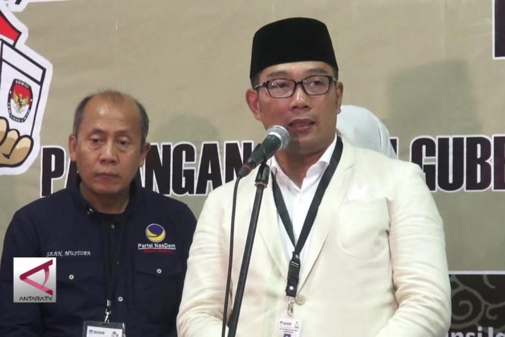 Ridwan Kamil-UU Jadi Paslon Pertama yang Mendaftar