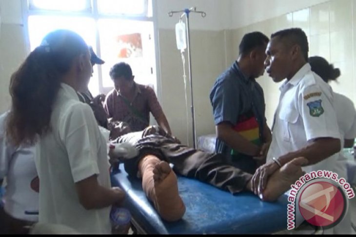 Anggota Satlantas Teluk Wondama Tulang Patah Ditabrak Pelajar