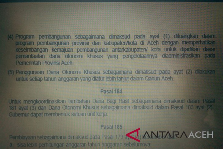 Pergub APBA dinilai langgar UUPA