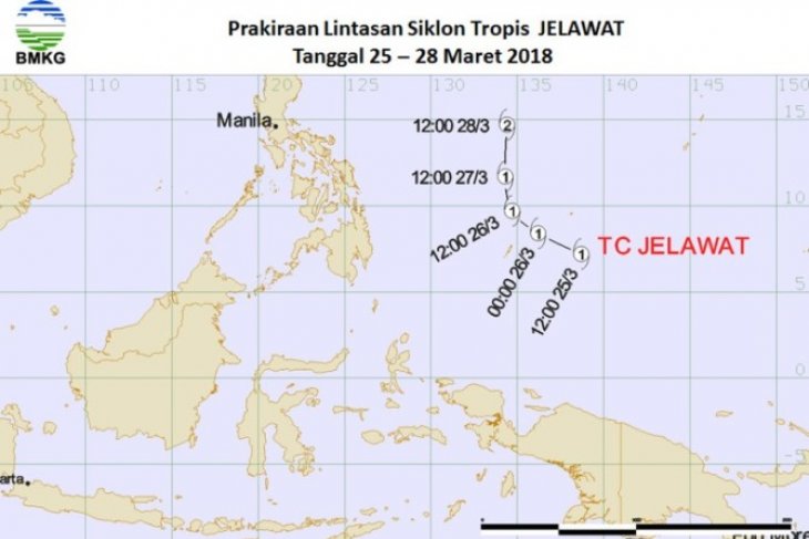 Tekanan rendah di Samudra Pasifik Timur Filipina pengaruhi cuaca di Maluku