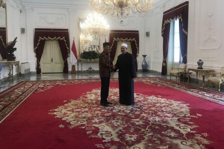 Presiden terima kunjungan kehormatan Grand Syeikh Al-Azhar