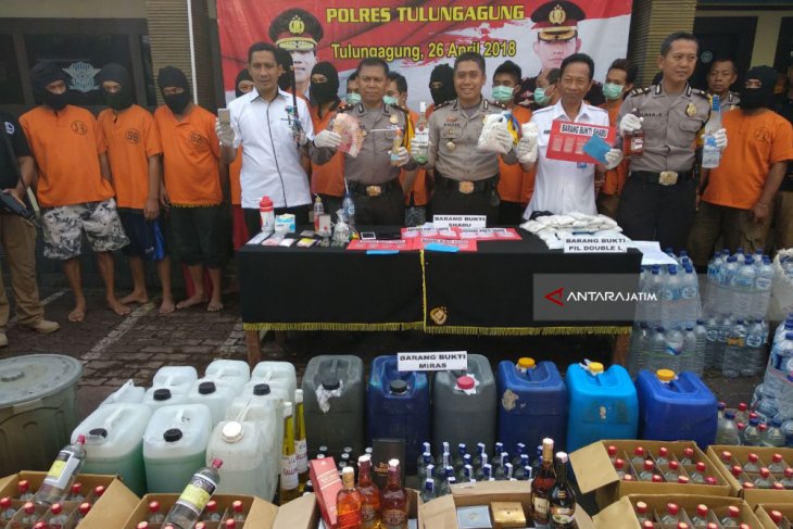 Polisi Tulungagung Tangkap 26 Tersangka Narkoba