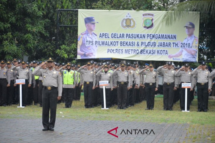 Kapolrestro Bekasi Kota lepas 2.500 personel TPS