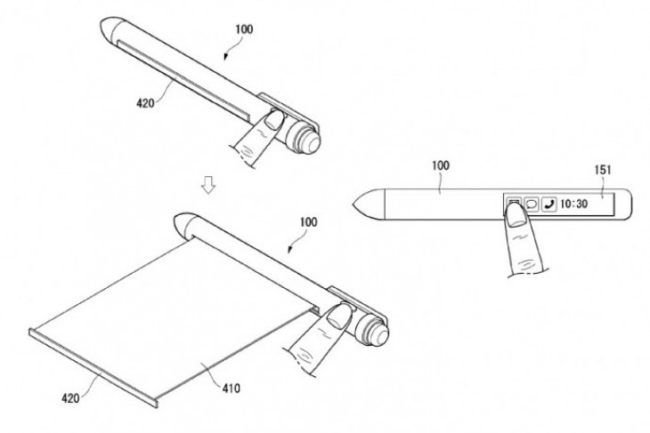 LG patenkan pulpen pintar dengan layar fleksibel