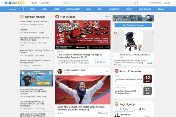 Kaskus ubah tampilan halaman utama