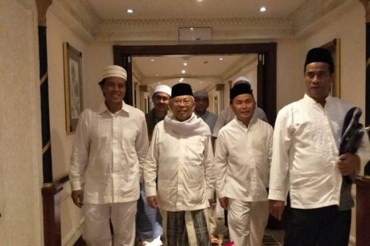 Laporan dari Mekkah - Ma`ruf Amin ajak NU berdoa untuk Indonesia