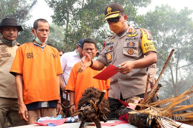 Pelaku pembakaran lahan di Penajam terancam 5 tahun penjara
