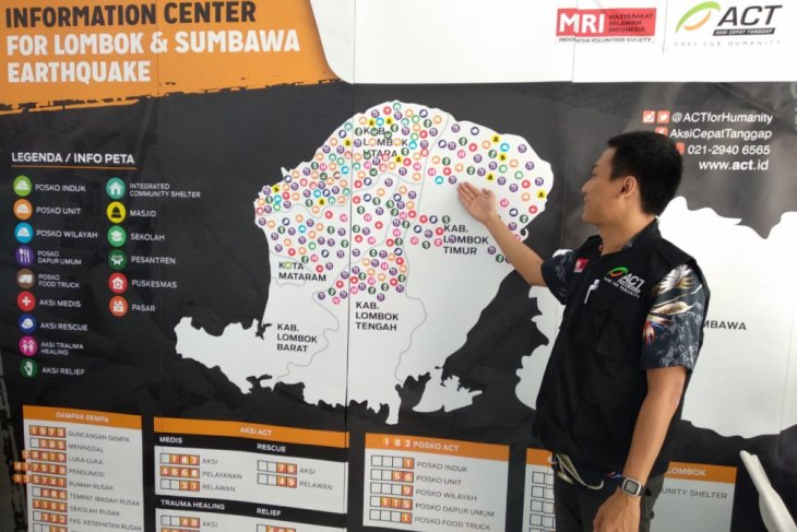 ACT bangun pusat informasi gempa Lombok dan Sumbawa