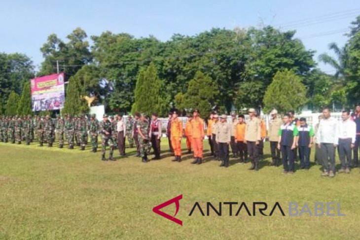 Korem 045 Garuda Jaya gelar latihan penanggulangan bencana