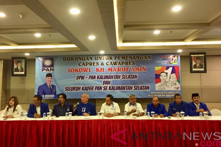 DPW PAN Kalsel deklarasi dukung jokowi-Ma'ruf
