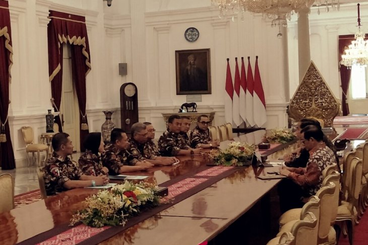 Presiden Jokowi terima Pengurus FKPPI