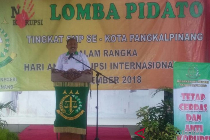 Kejari Pangkalpinang gelar lomba pidato tingkat SMP se-Kota Pangkalpinang