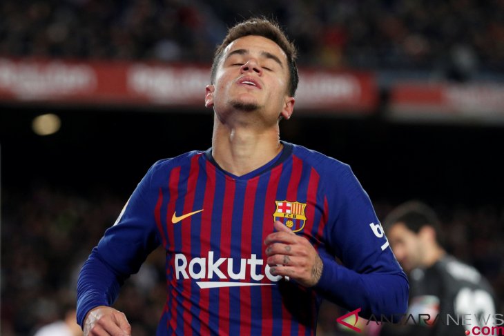 Playmaker Barcelona Philippe Coutinho frustrasi