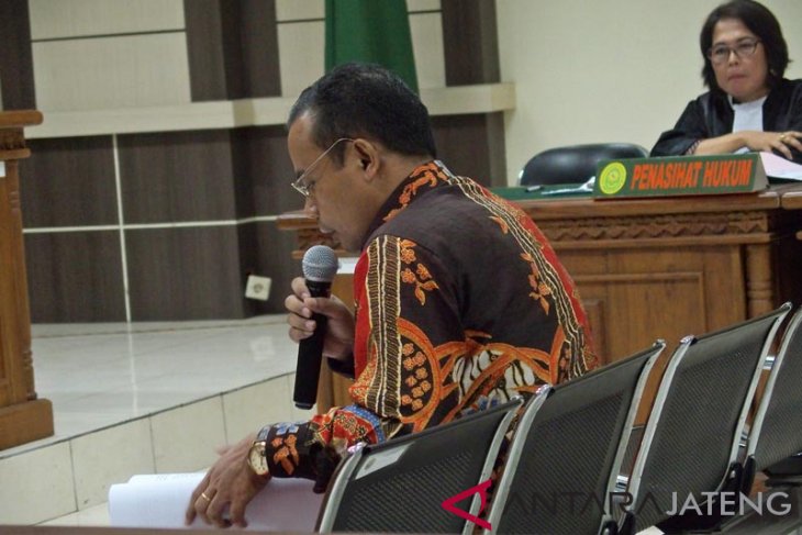 Sidang pembelaan Bupati Nonaktif Purbalingga