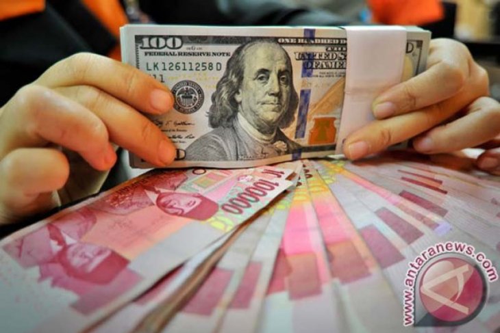 Rupiah masih konsolidasi tunggu hasil pemilu