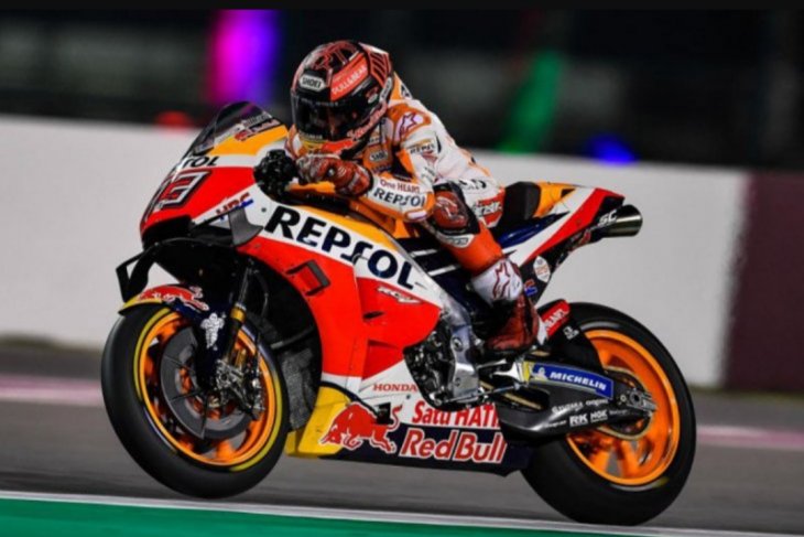 Puncaki FP2, Marc Marquez pecahkan rekor lap Sirkuit Losail