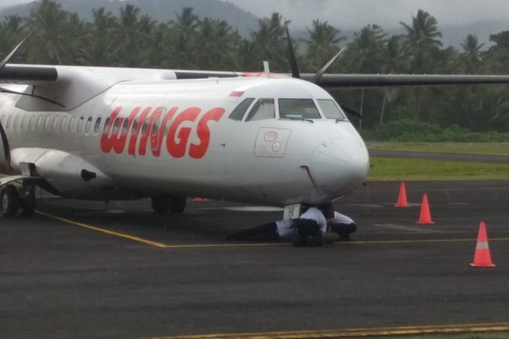 Pesawat Wings Air tabrak lampu bandara Galela