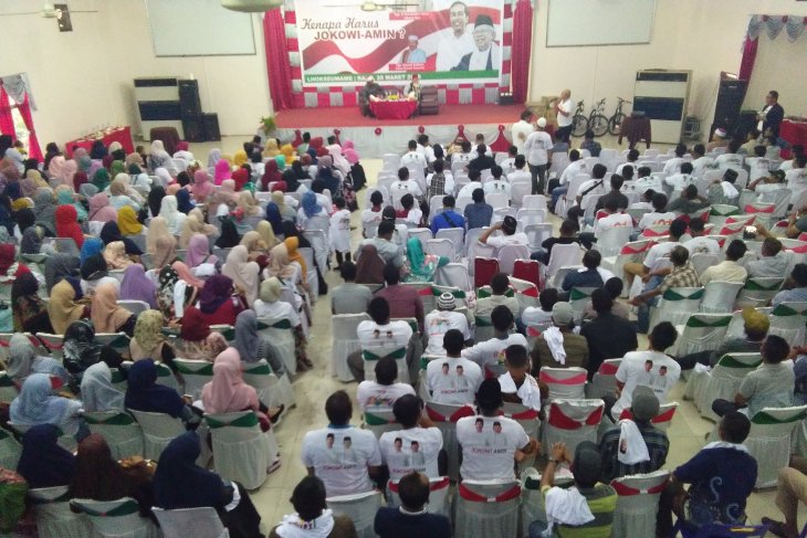 Relawan Nawa Cita Lhokseumawe deklarasi pemenangan Jokowi-Amin