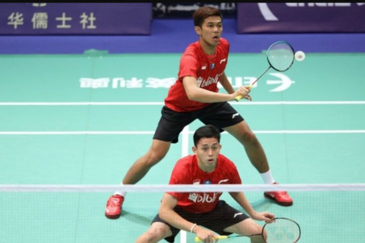 Fajar/Rian melaju ke babak kedua Indonesia Open 2019