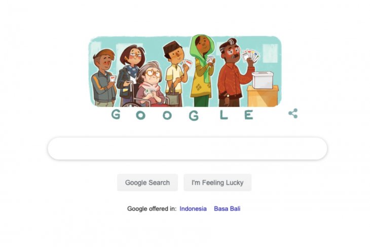 Google Doodle megingatkan warga ke TPS