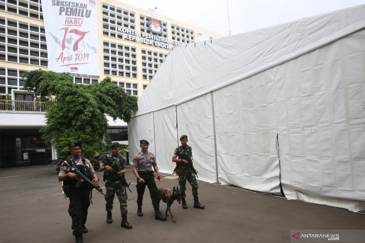 Polisi Siaga I usai KPU sampaikan hasil final rekapitulasi