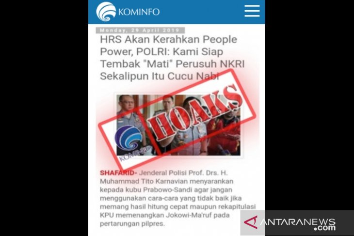 Police chief denies fake news on shooting those disrupting Indonesia