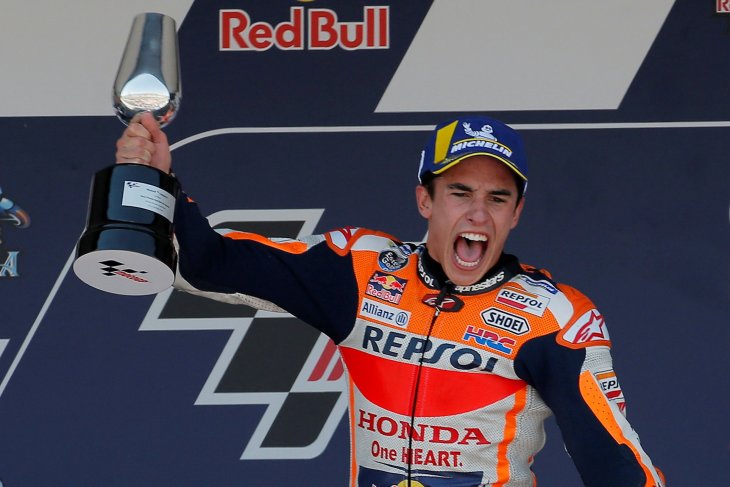 Sempat terjatuh, Marquez kunci pole position GP Prancis