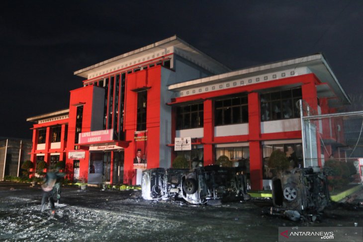 Napi bakar lapas narkotika Langkat (video)