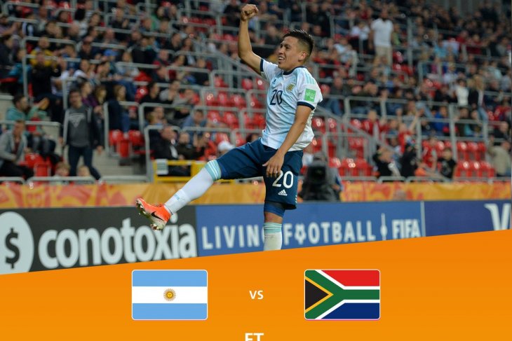 Argentina awali Piala Dunia U-20 dengan taklukkan Afsel 5-2