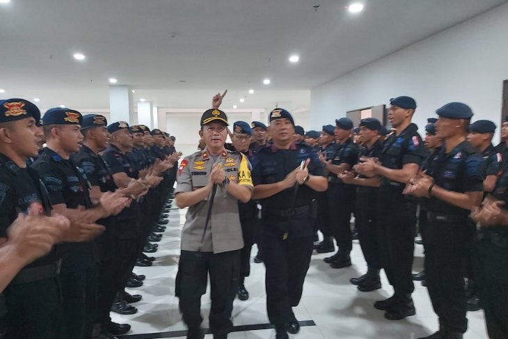 Kapolda Malut tatap muka dengan personel Brimob