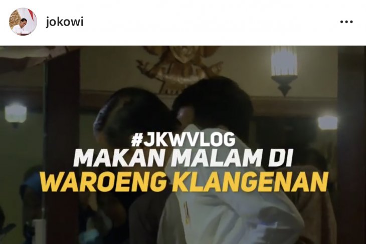 Jokowi bikin vlog bareng keluarga di Jogja