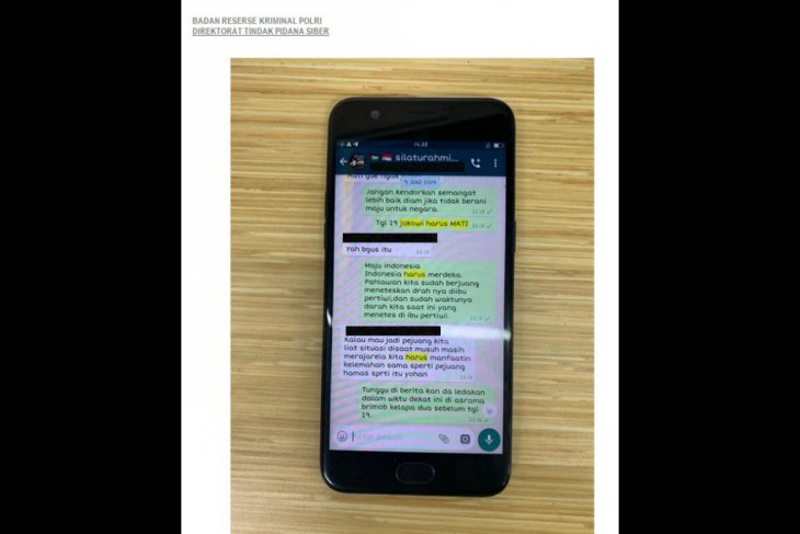 Sesumbar di grup WA ancam bunuh presiden, YY ditangkap Bareskrim