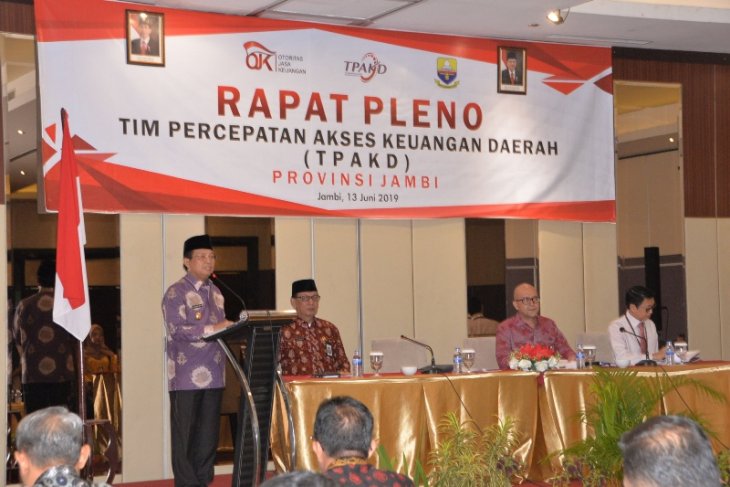 Gubernur: percepatan akses keuangan diharapkan mampu dorong perekonomian Jambi
