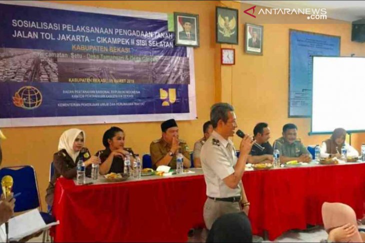 Pembebasan lahan Tol Japek II selatan di Bekasi diprediksi lebih cepat