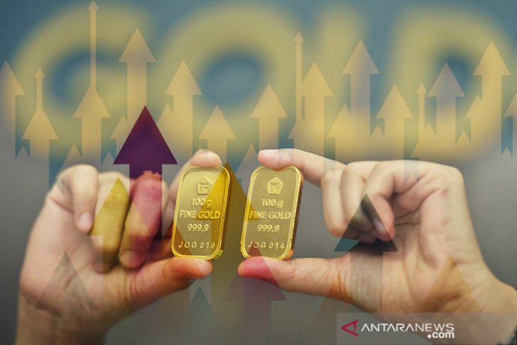 Harga emas berjangka hentikan kenaikan beruntun karena ekuitas AS menguat