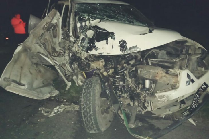 Personel Polsek Bangun Simalungun tewas tabrakan, pasutri luka-luka
