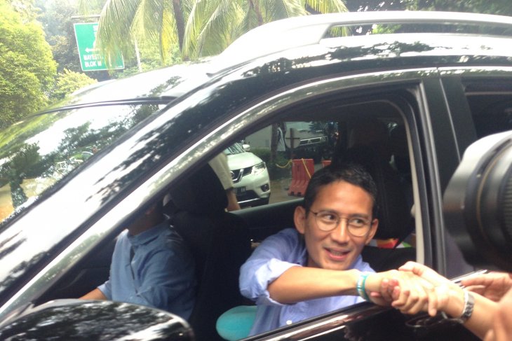 Prabowo-Sandiaga tiba di Kertanegara