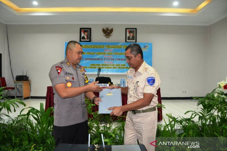 Polres- PT. JRP tandatangan asuransi kecelakaan diri