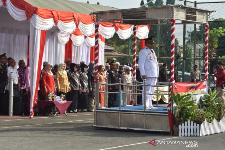 Bupati Pimpin Upacara HUT Bhayangkara Ke 73