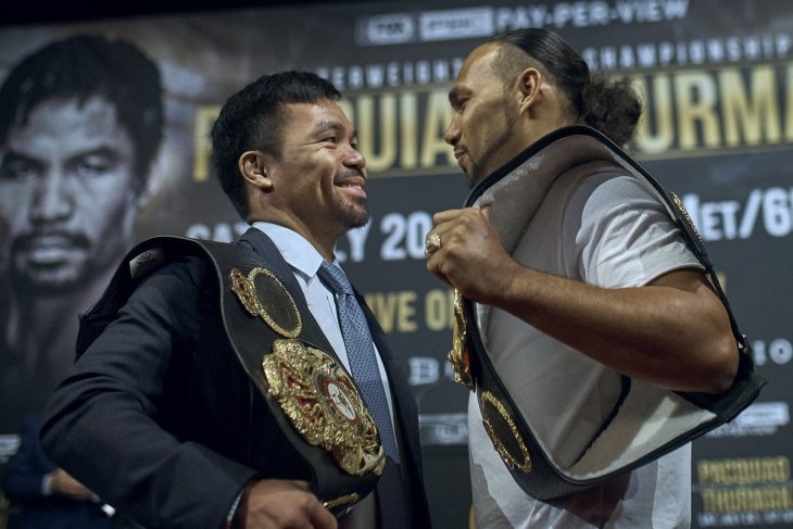 Kalahkan Thurman, Manny Pacquiao juara welter super WBA