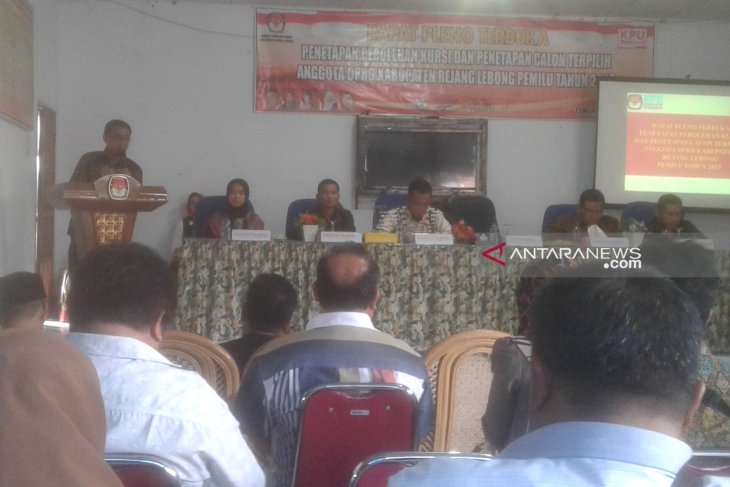 KPU Rejang Lebong tetapkan 30 calon terpilih