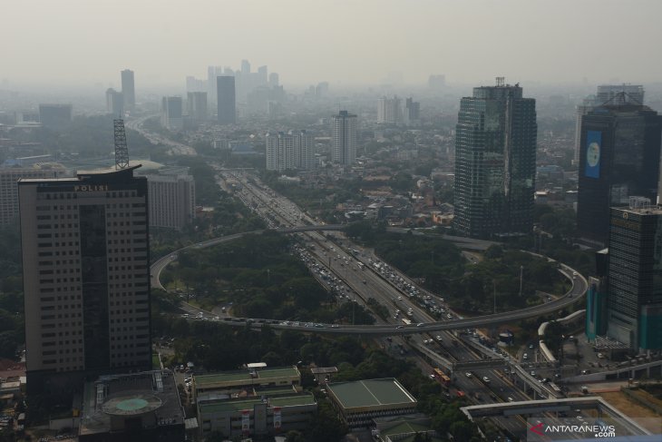 Minggu pagi, kualitas udara Jakarta tidak sehat