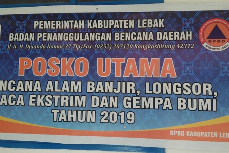 BPBD Lebak waspadai 13 jenis potensi bencana