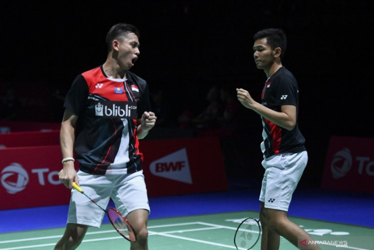 Fajar/Rian sumbang kemenangan pertama untuk Indonesia