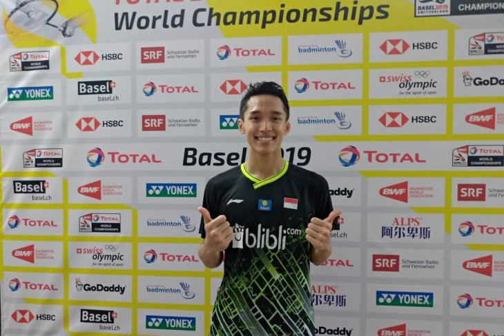 Jonatan capai perempat final Kejuaraan Dunia