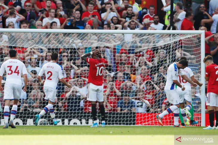 Rashford gagal penalti, MU dipecundangi Crystal Palace 1-2