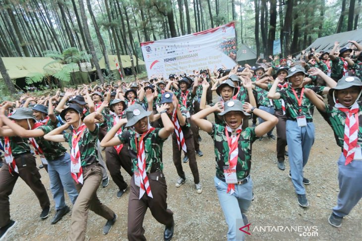 210 pelajar SMA di Bogor kemah kebangsaan di Gunung Pancar