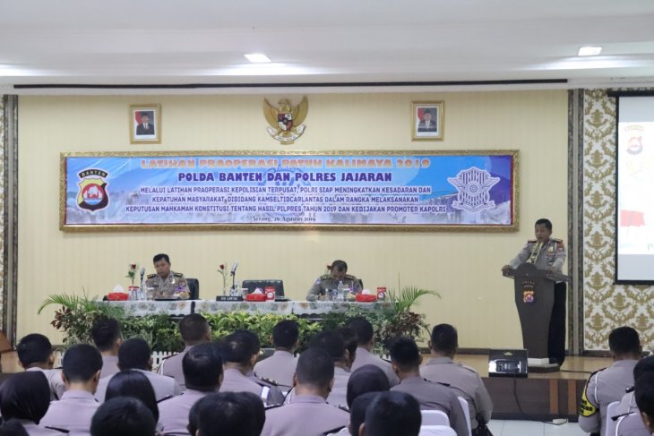 Polda Banten gelar operasi patuh Kalimaya 2019 selama 14 hari