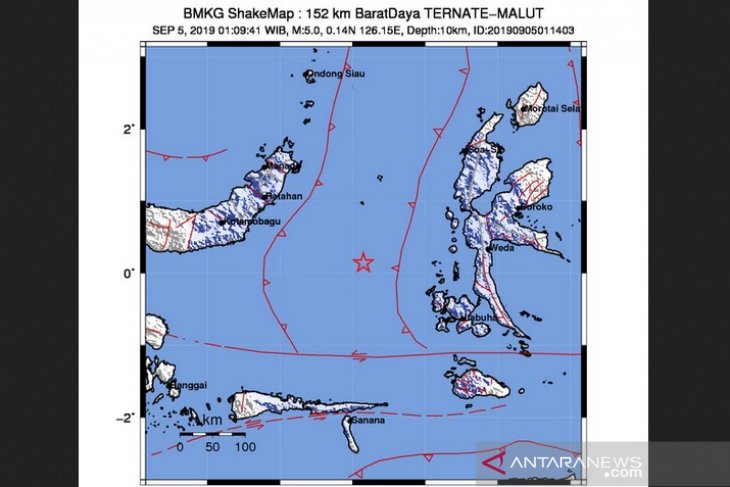 Provinsi Maluku diguncang gempa dua kali