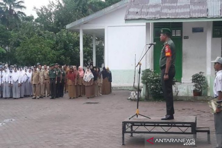 Danramil 13 irup di SMKN 2 Tebing Tinggi
